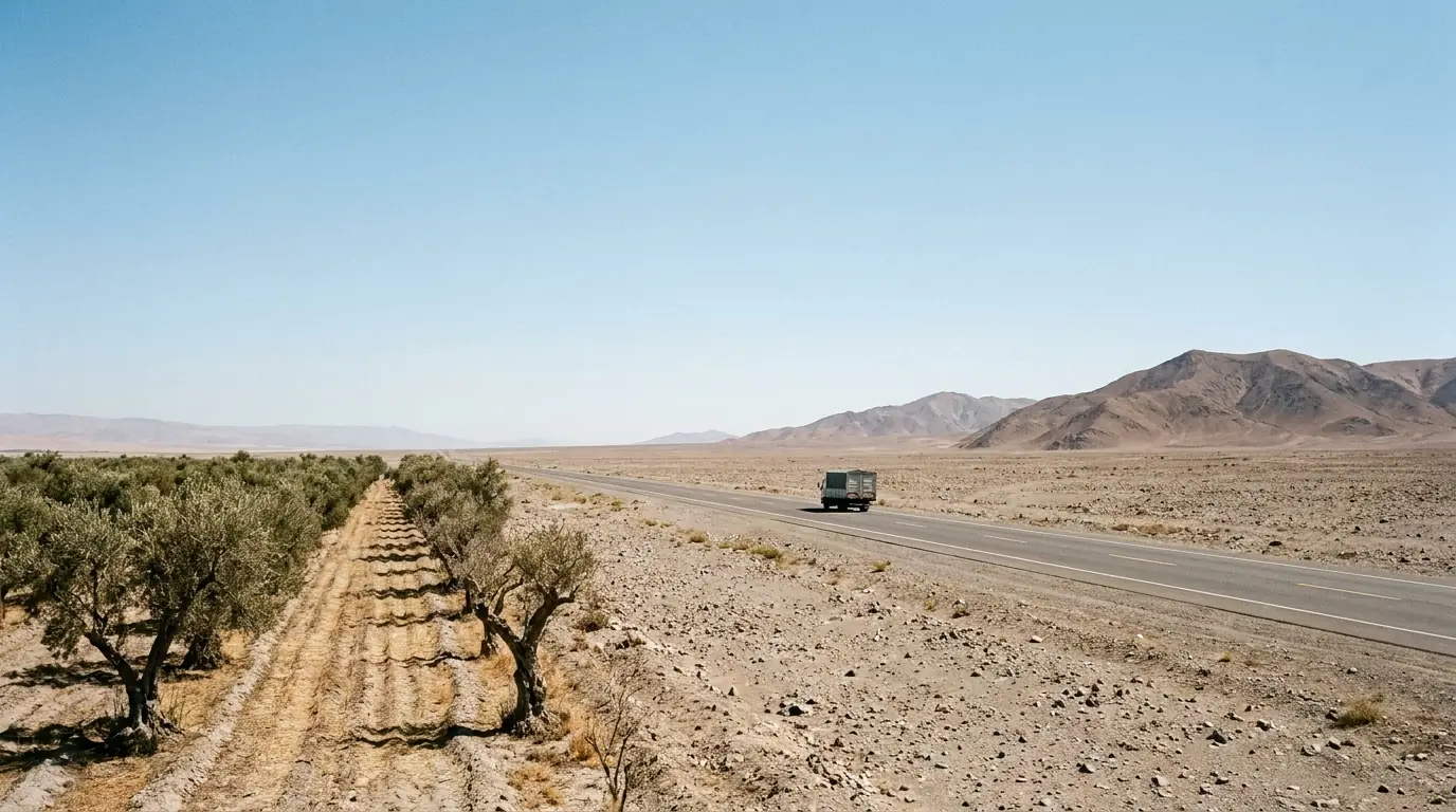 Paisaje de la región de Tacna, Perú — ilustración referencial